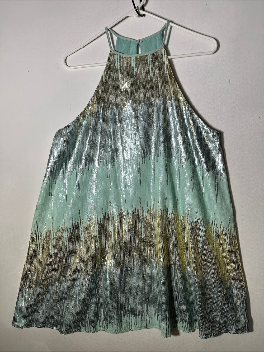 Show Me Your MuMu Shimmer Mint Gomez Mini Dress - Picture 4 of 5